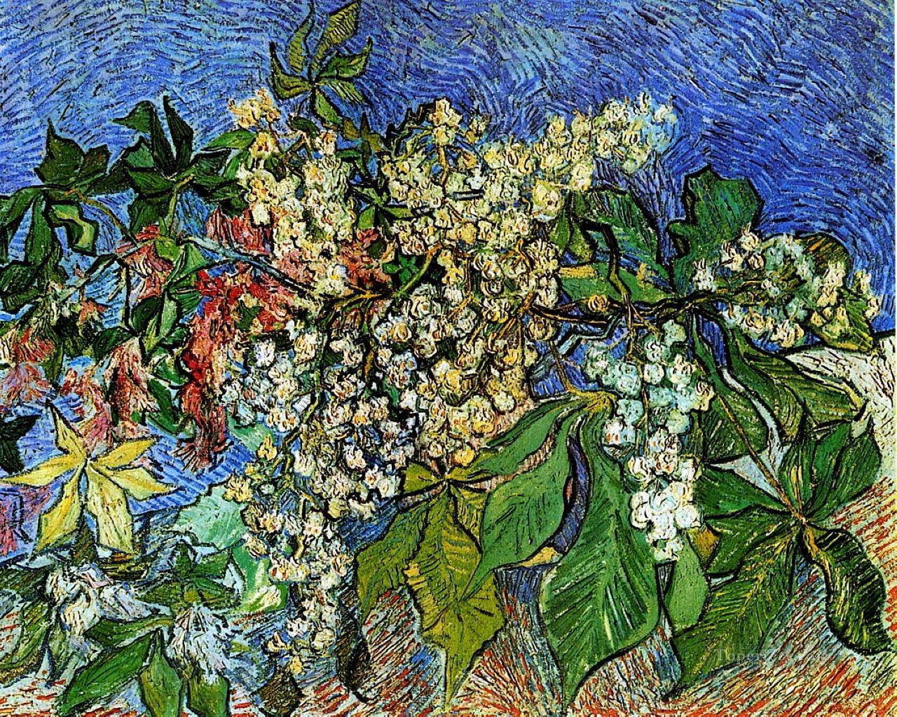 Blossoming Chestnut Branches Vincent van Gogh Oil Paintings